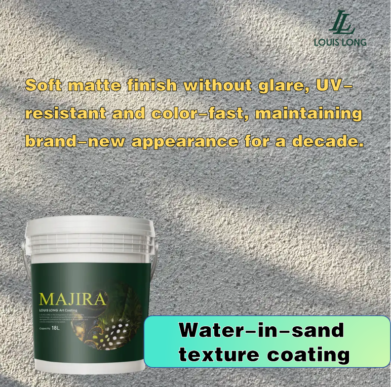 Realistic Water-in-sand Stone Texture Paint Durable Weatherproof Exterior Wall Liquid Coating Natural Stone Effect Acrylic Brush